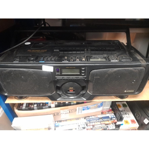 34 - Hitachi Ghetto blaster - Not Fully Tested Cx-W750E