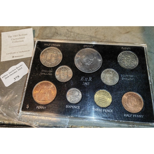 375 - 1965 Qe2 Coin Set In Case