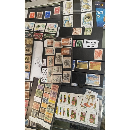 399 - Selection Of World Stamps On Cards