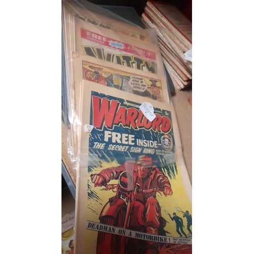 4 - Bundle Of Mixed Comics Including Warlord, Nutty Etc