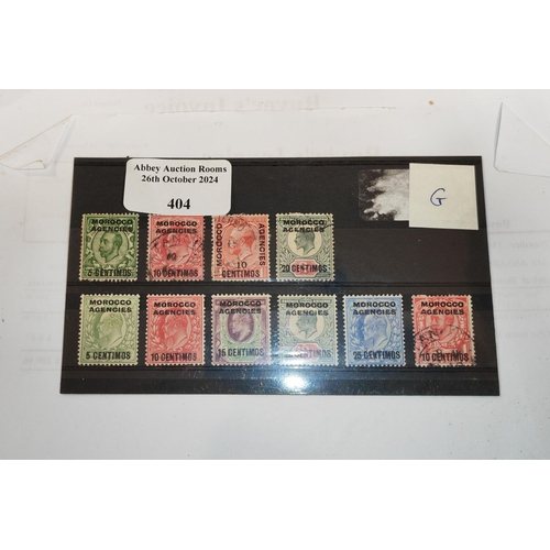 404 - Morocco Agencies Overprinted Stamps