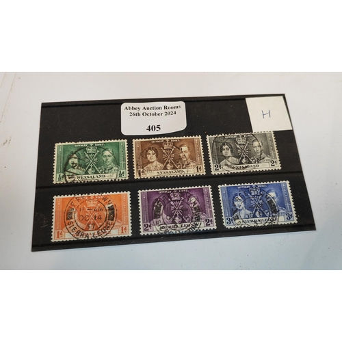 405 - George V1 Coronation Stamps