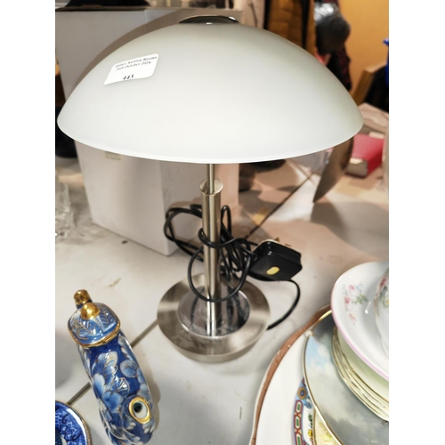 443 - Table Lamp With Glass Shade