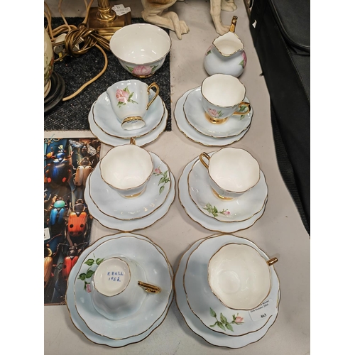 463 - Tuscan E Bell 1958 Floral Patterned Part Teaset