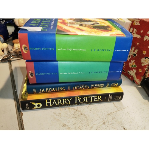 521 - 4 Harry Potter Hard Back Books 2 First Edition