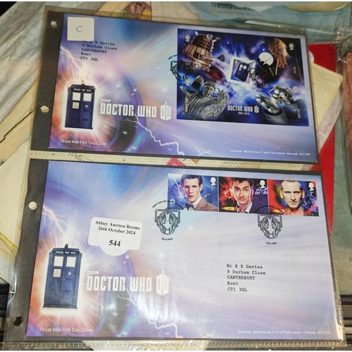 544 - 2 X Dr Who Stamp Covers