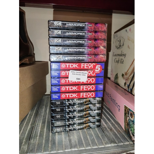 589 - 3 Packs Of Unused Cassette Tapes