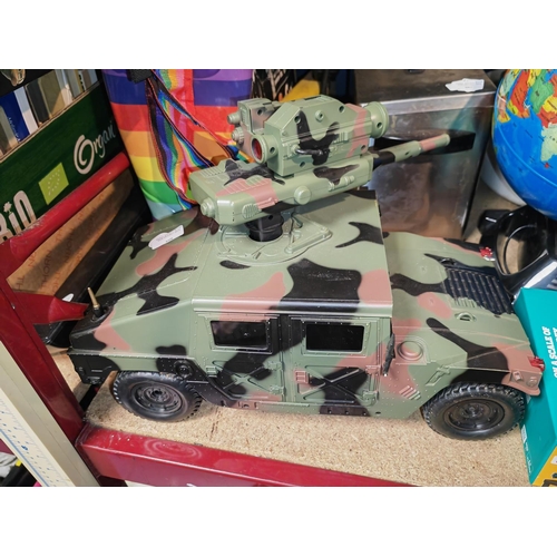 608 - Toy Armoured Vehicle With Canon To Top And No Remote Control