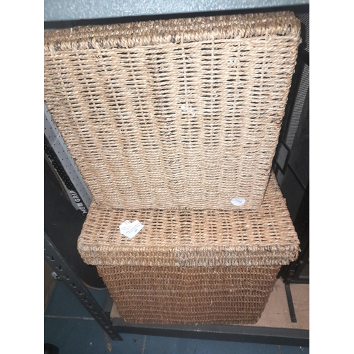 88 - 2 Wicker Laundry Baskets