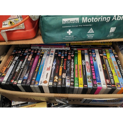 36 - A Crate & Box Of Dvd'S, Some Boxsets