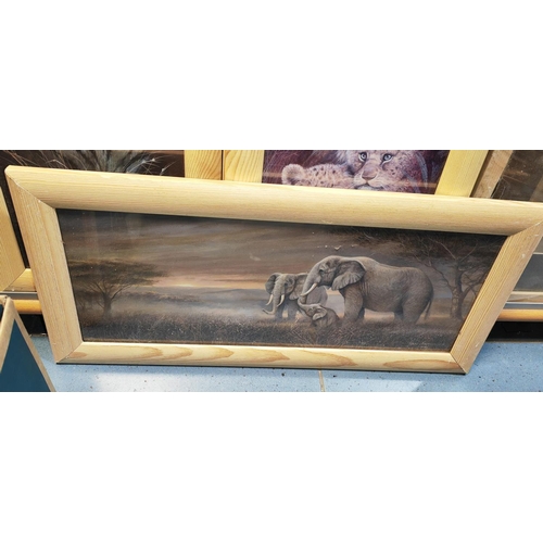 104 - Set Of 4 Framed Animal Prints