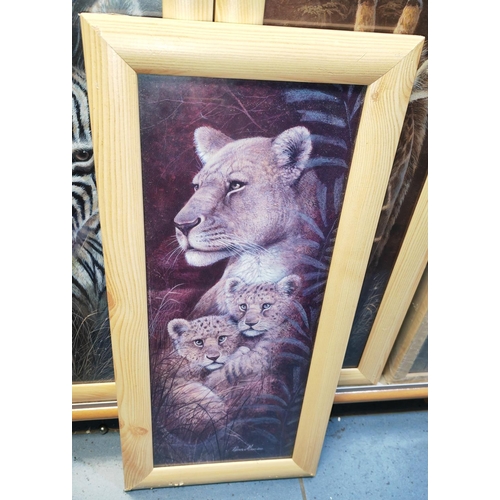 104 - Set Of 4 Framed Animal Prints