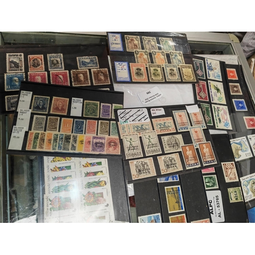 399 - Selection Of World Stamps On Cards