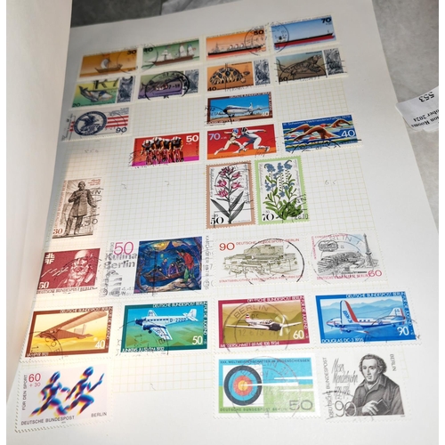 553 - 3 Pages Of German Stamps