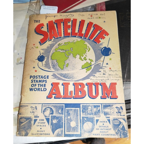 563 - Old Satellite Album With Stamps