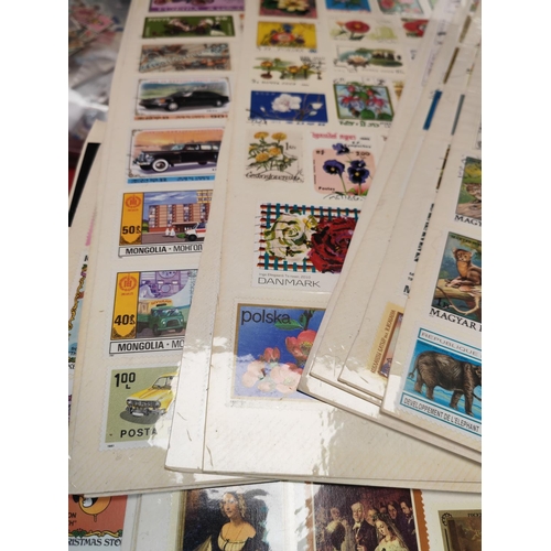 567 - Stamps On Pages Animals, Birds, Transport, Space Disney