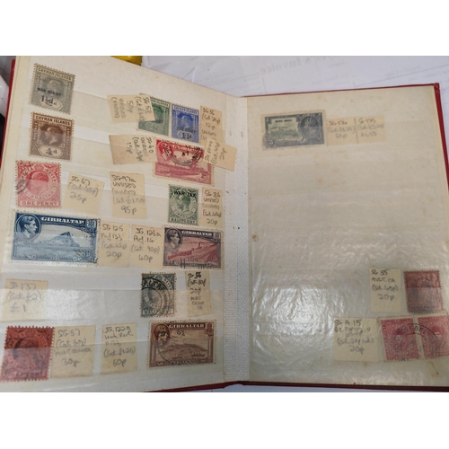 707 - Small Red Stock Book Of Older Commonwealth And World Issues