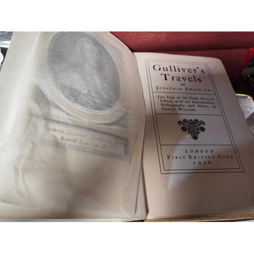 10 - Book Gulliver's Travels By Jonathan Swift, 1926, Torn Tissue