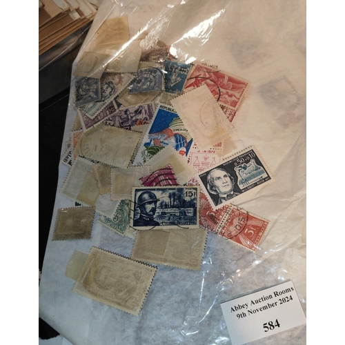 584 - French Stamps In Bag