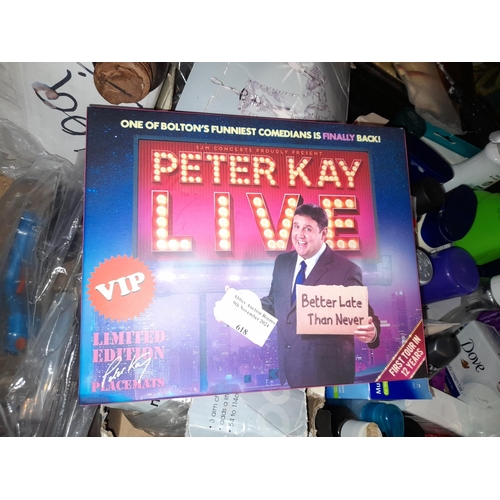 618 - Peter Kay Limited Edition Placemats Unused