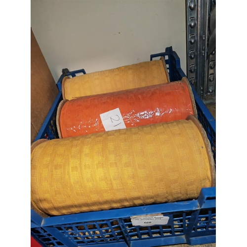 660 - 3X 100 Mtr Rolls Of Coloured 1