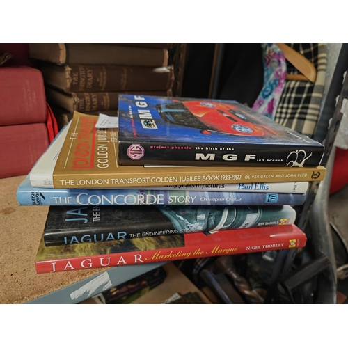 9 - Selection Of Books On Cars And Transport