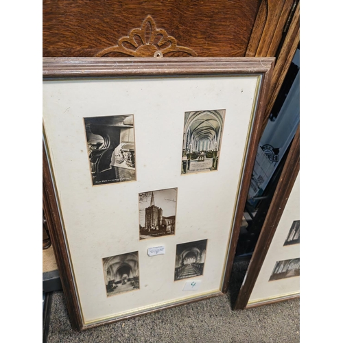 97 - Framed Set Of Sets Of Postcards