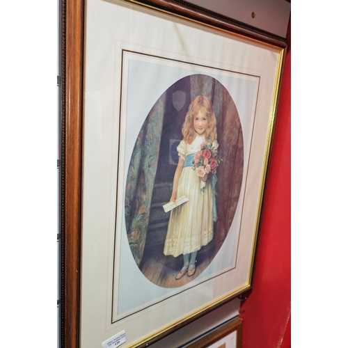 120 - 2 Framed Prints Of Young Girls