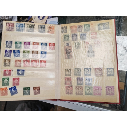 413 - Red Stock Book Of Stamps