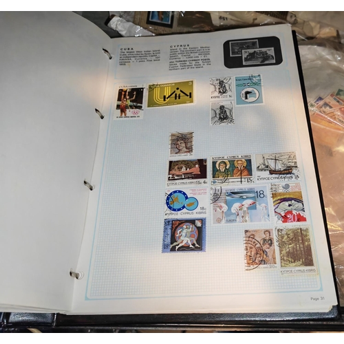 577 - Blue Stamp Album Of World Stamps