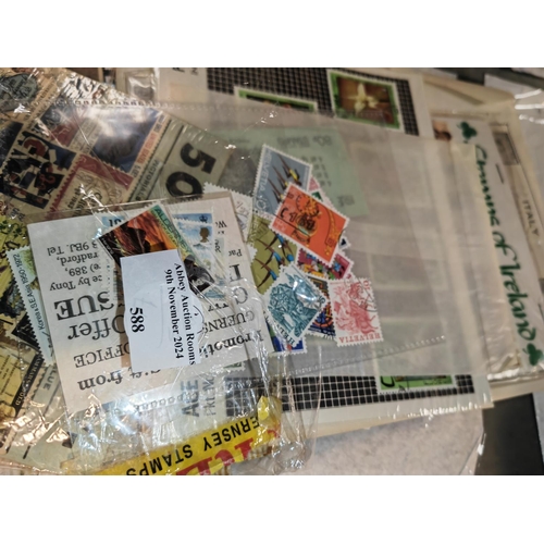 588 - Pages Of World Stamps In Packets