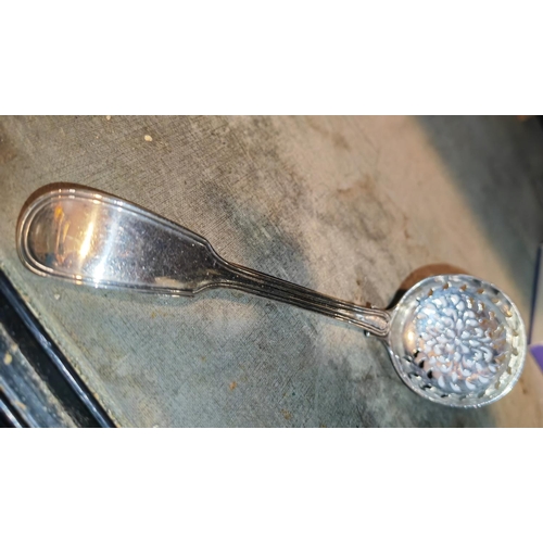 380 - Silver Wine Strainer London 1863