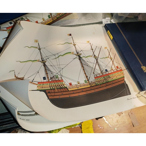 588 - 4 Science Museum Boat Prints