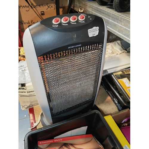 619 - Halogen Heater Tested And Working