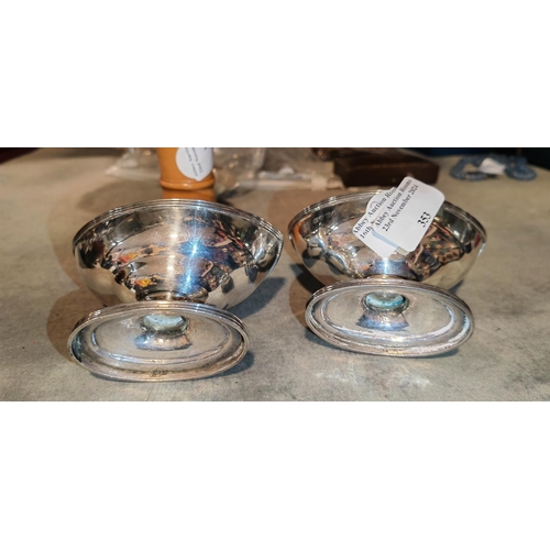 353 - Pair Of Silver Boat Salts London 1840