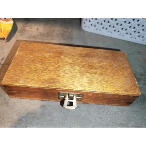 385 - Set Of Scales In Wooden Box