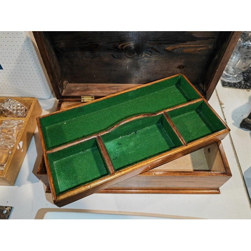 461 - Wooden Box With Interior