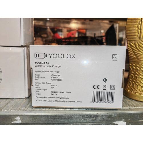 480 - 4 Yoolox Air Wireless Table Chargers Factory Sealed In Boxes