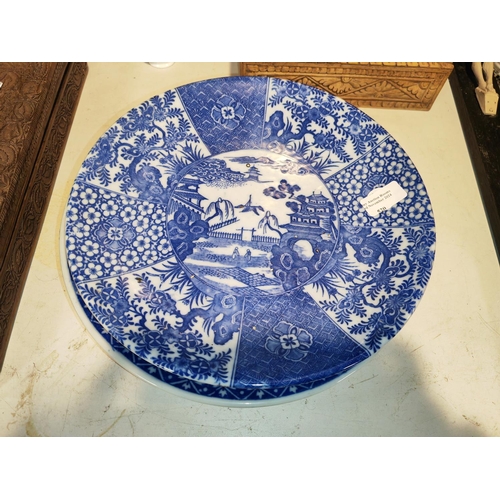 520 - 2 Large Japanese Plates