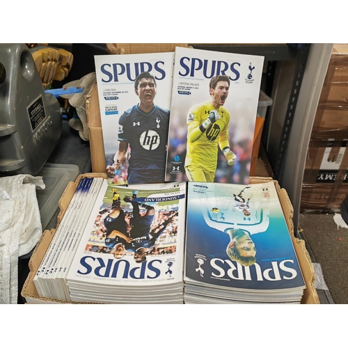 673 - 137 Tottenham Hotspur Football Programmes 2012-2021 In 2 Boxes