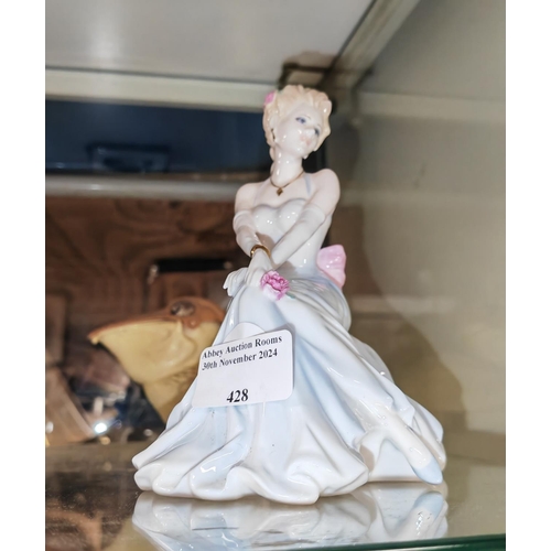 428 - Coalport Lady Figurine Called Ladies Of Fashion Gayle