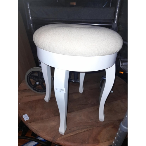 53 - Small White Stool