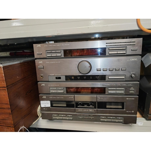 709 - Jvc Dr-E55L  Hi Fi System With Cd Player Xl-E45 Tested And Working