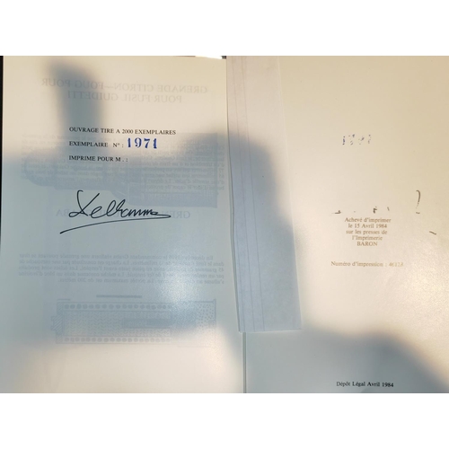 282 - Book French Grenades Of Great War, Signed Limited Edition By Patrice Delhomme, 1971 Of 2000, 1984, F... 