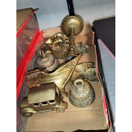 246 - Box Of Brass Ware