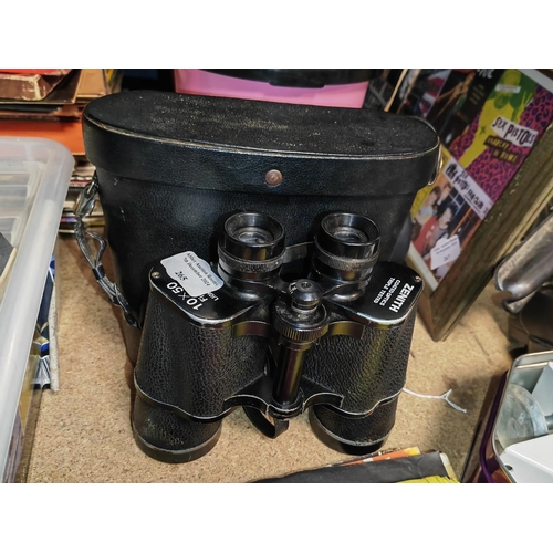 265 - Pair Of Zenith Binoculars In Case