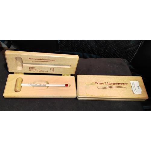 304 - 2 Boxed Wine Thermometers