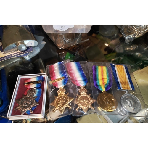 325 - 5 Replica First World War Medals