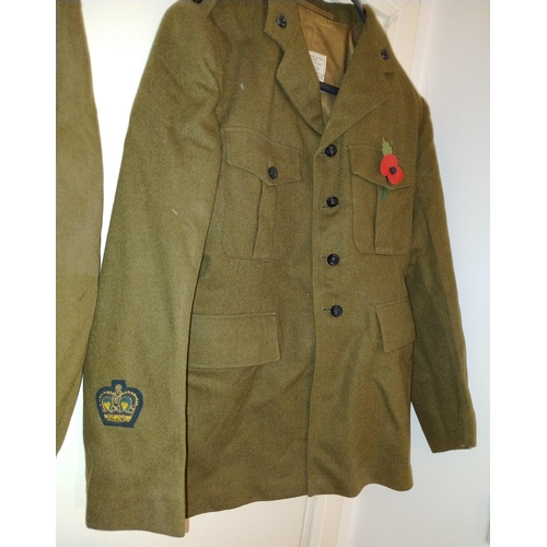 22 - Royal Engineers No 2 Dress Jacket With Badges On Sleeve