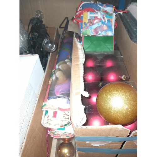 93 - Box Of Christmas Decorations